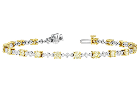 A242-78812: BRACELET 2.80 YELLOW DIA 4.01 TW