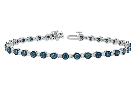 A242-81458: BRACELET 2.35 BLUE DIA 3.17 TW