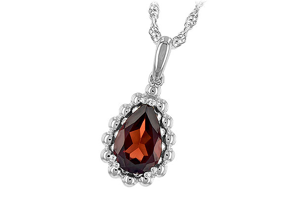 A243-67894: NECKLACE 1.38 CT GARNET