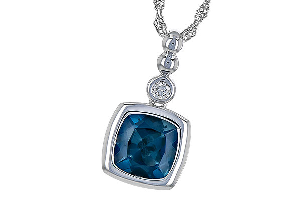 A244-57830: NECK 1.50 LONDON BLUE TOPAZ 1.54 TGW