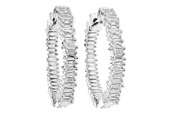 A327-33321: EARR .35 CTS TW BAGUETTE DIAS
