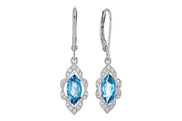 A327-35176: EARR 1.02 TW BLUE TOPAZ 1.17 TGW