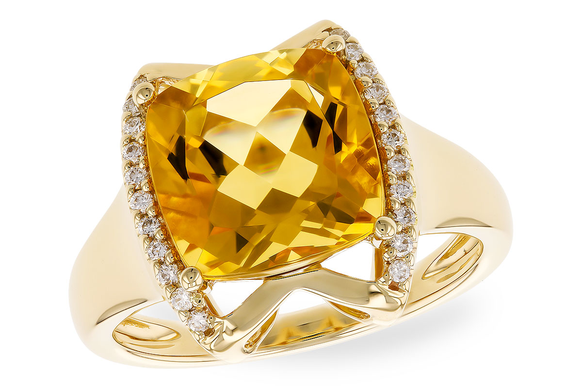 A328-23358: LDS RG 3.74 CITRINE 3.85 TGW (10MM CUSHION)