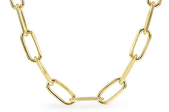 A328-24230: PAPERCLIP LG (18IN, 4.0MM, 14KT, LOBSTER CLASP)