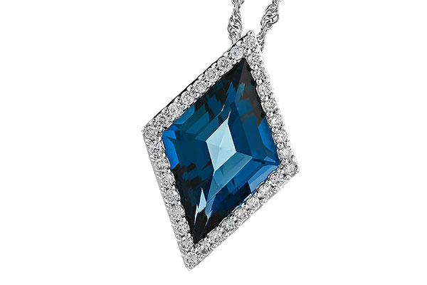 A328-25158: NECK 3.04 LONDON BLUE TOPAZ 3.20 TGW