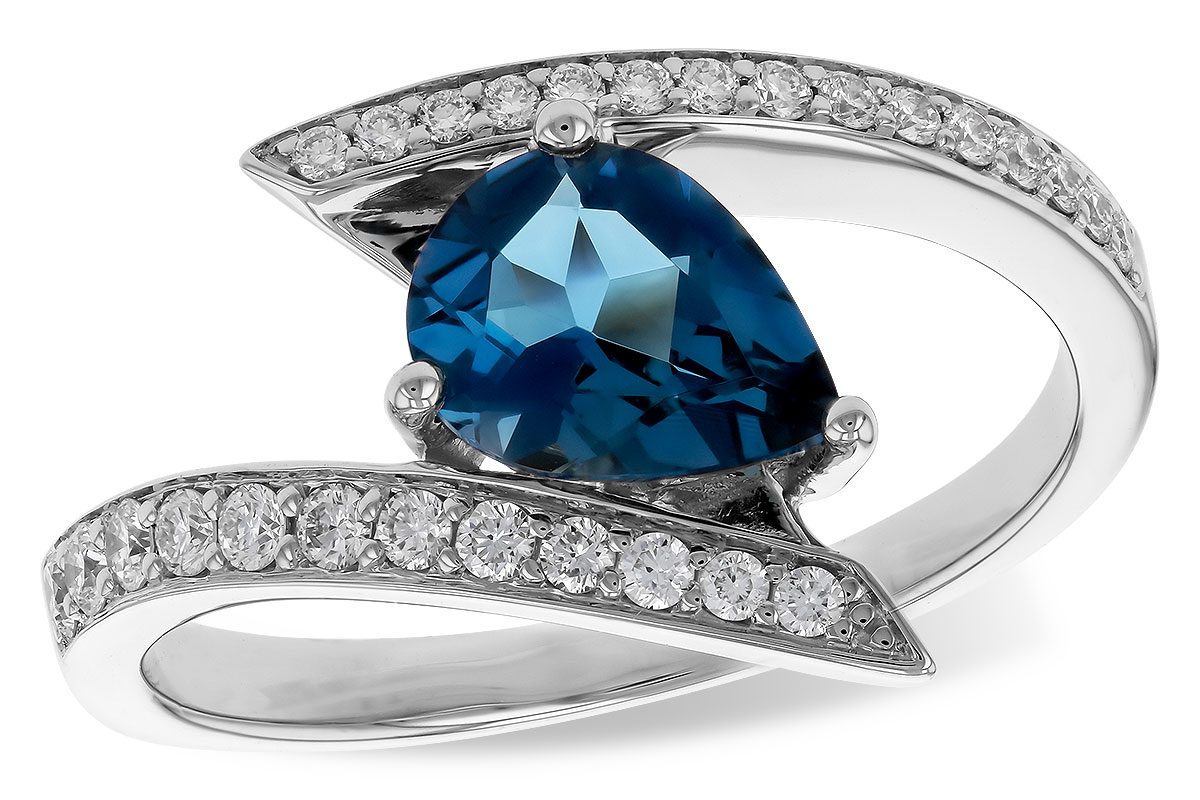 A329-10576: LDS RG 1.04 LONDON BLUE TOPAZ 1.28 TGW (8x6MM)