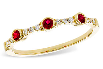 A329-12412: LDS WED RG .15 RUBY .24 TGW
