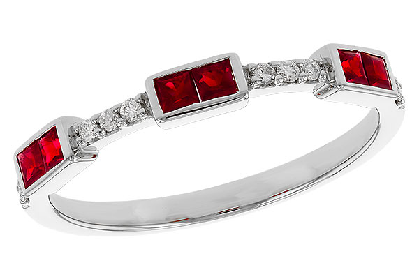 A329-14185: LDS WED RG .34 RUBY .41 TGW