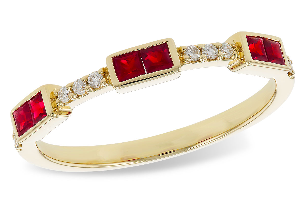 A329-14185: LDS WED RG .34 RUBY .41 TGW