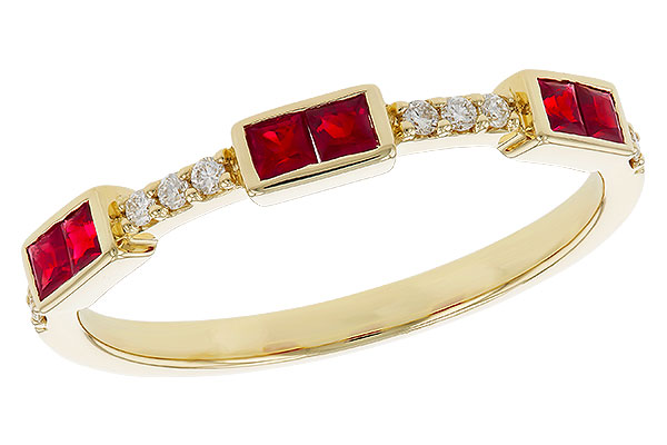 A329-14185: LDS WED RG .34 RUBY .41 TGW