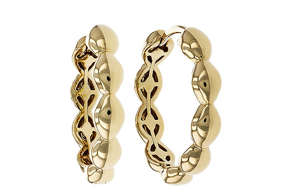 A329-15176: GOLD EARRINGS (18MM)