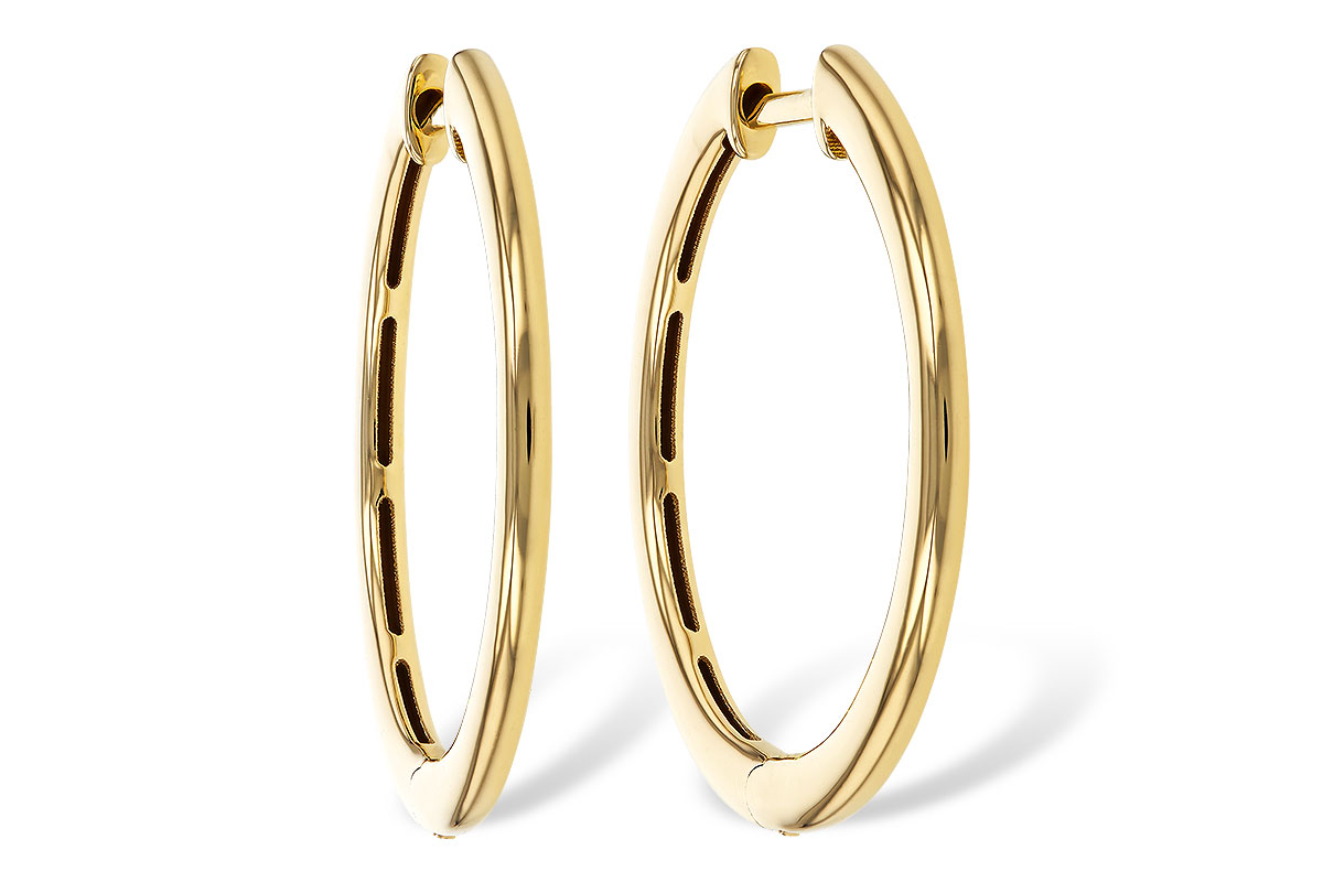A329-16930: GOLD EARRINGS (24MM)