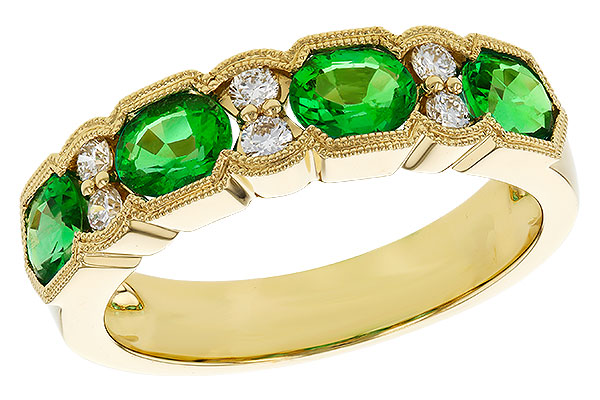 A329-16976: LDS WED RG 1.20 EMERALD 1.38 TGW (5x4MM EMER)