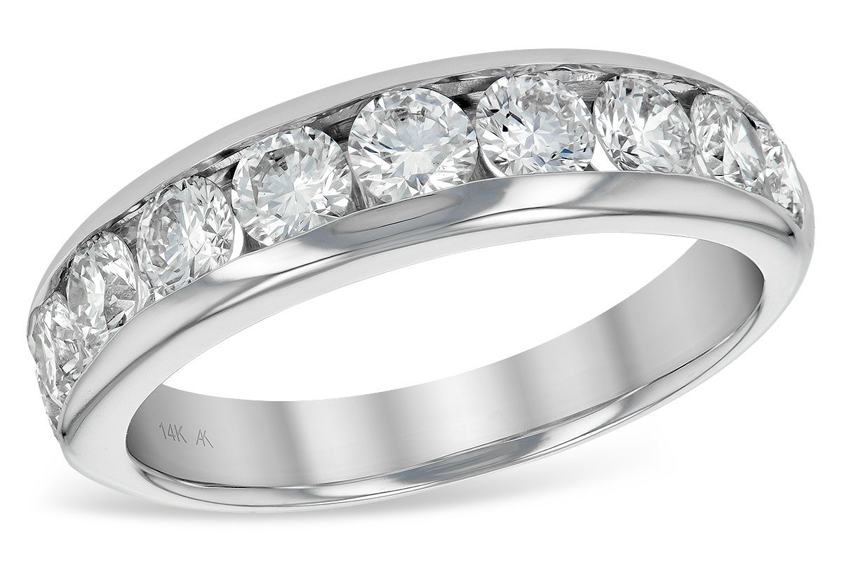 B147-33339: LDS WED RG 1.50 TW (10 STONES)