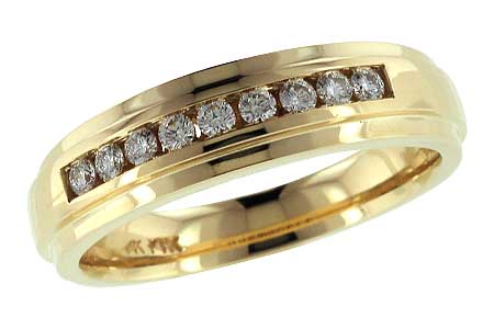B148-24239: C147-32367 ALL YELLOW GOLD .25 TW