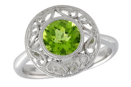 B240-93339: LDS RG 1.30 CT PERIDOT