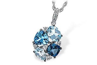 B243-65094: NECK 2.60 BLUE TOPAZ 2.70 TGW