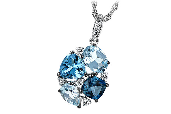 B243-65094: NECK 2.60 BLUE TOPAZ 2.70 TGW