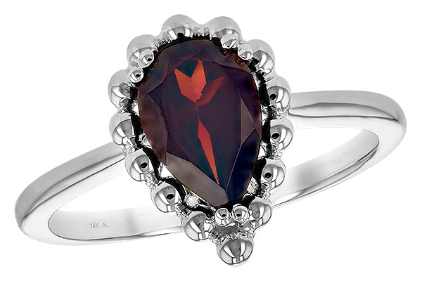 B243-67894: LDS GARNET RING 1.38 CT