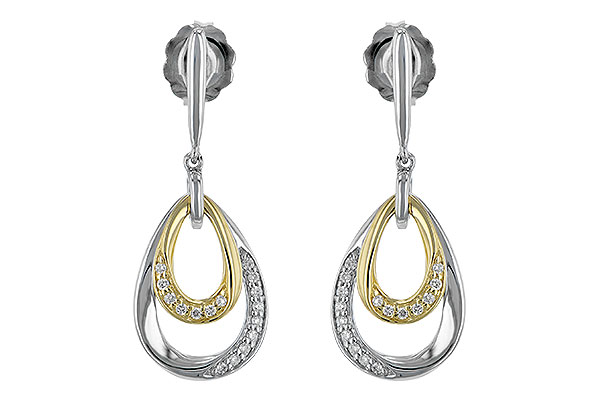 B243-69685: EARRINGS .12 TW