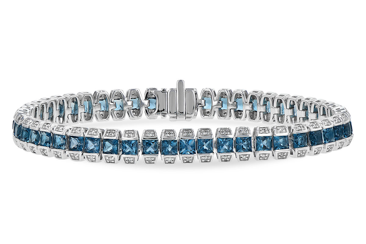 B244-55176: BRACELET 8.58 LONDON BLUE TOPAZ 9.03 TGW