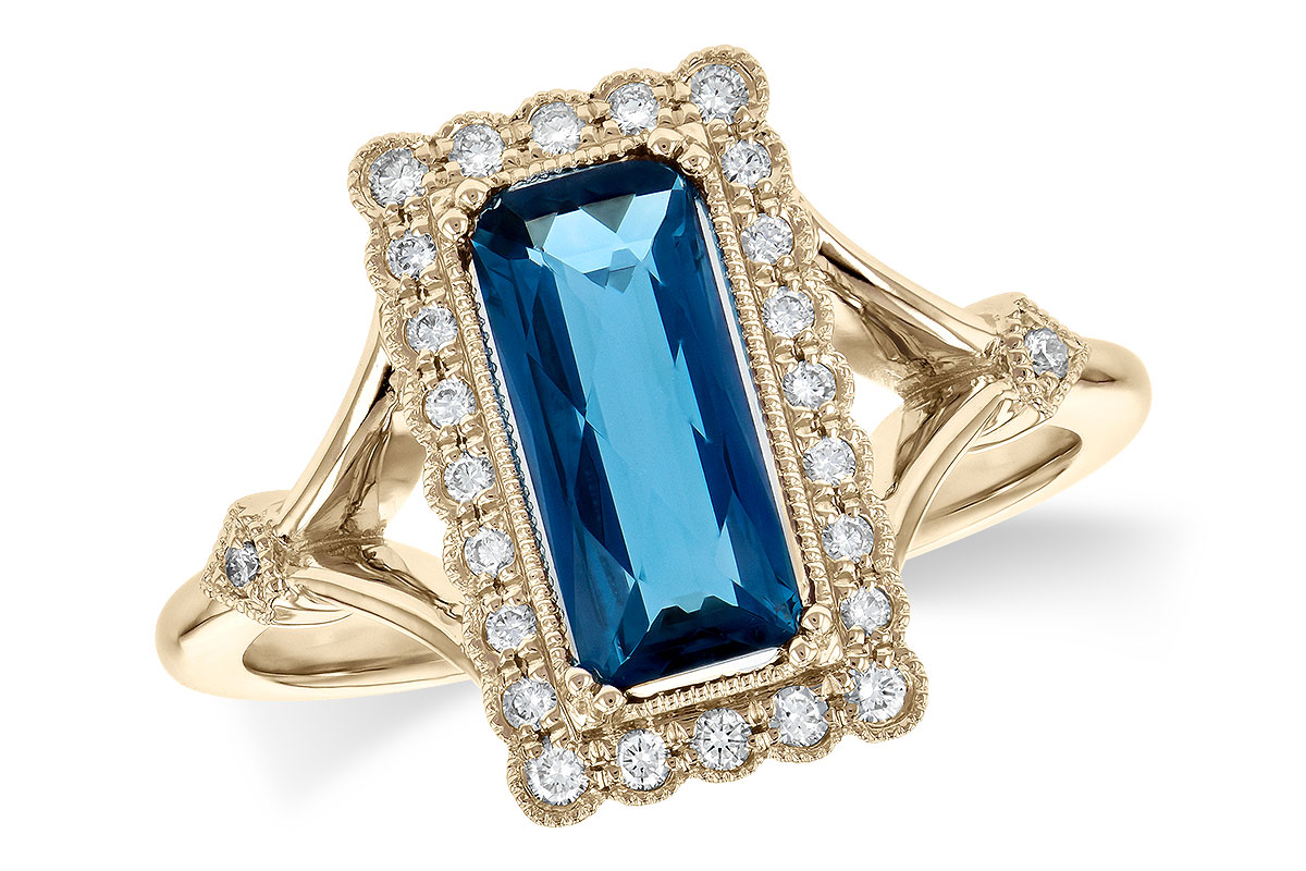 B244-60621: LDS RG 1.58 LONDON BLUE TOPAZ 1.75 TGW