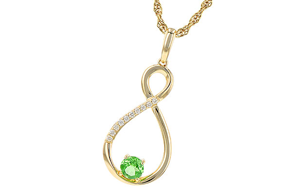 B244-62421: NECK .25 GREEN GARNET .30 TGW