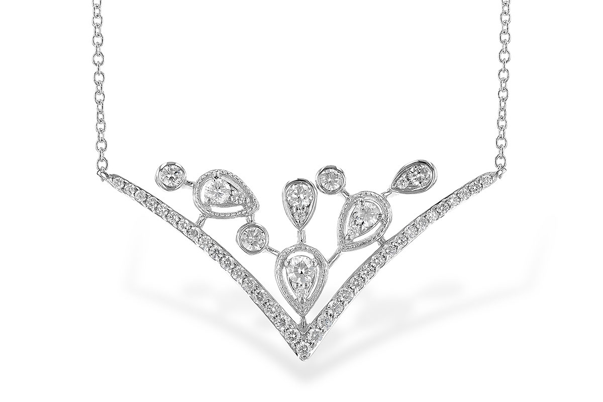 B327-31476: NECKLACE .45 TW