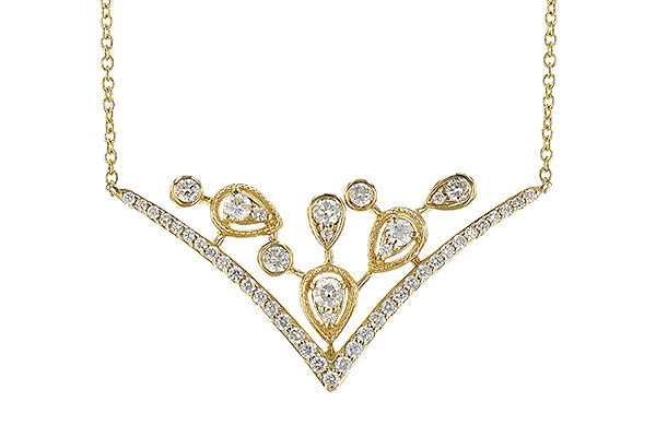 B327-31476: NECKLACE .45 TW