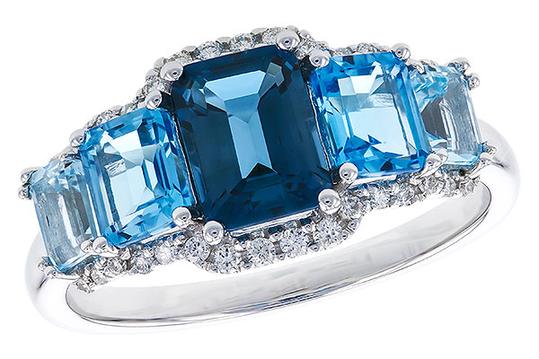 B328-21530: LDS RG 2.15 TW BLUE TOPAZ 2.30 TGW