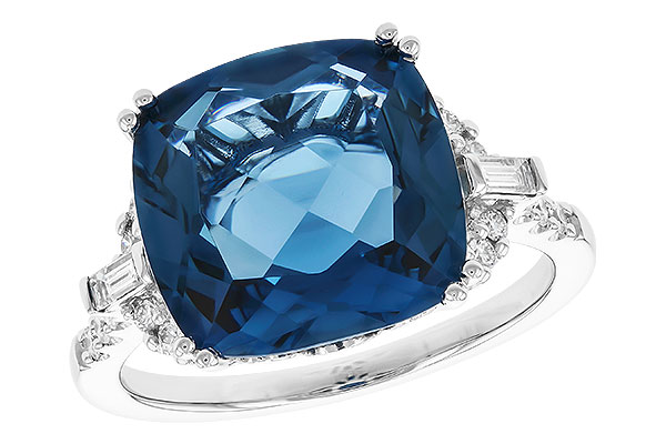 B328-22439: LDS RG 9.00 LONDON BLUE TOPAZ 9.25 TGW (12MM LBT)