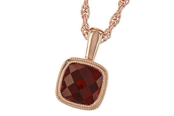 B328-24267: NECKLACE 1.22 CT GARNET