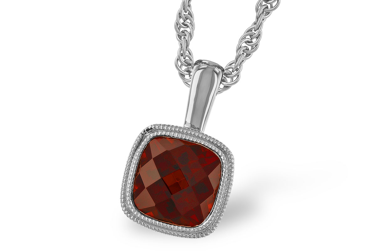 B328-24267: NECKLACE 1.22 CT GARNET