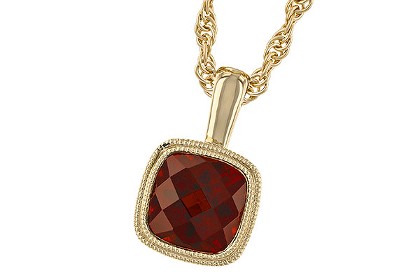 B328-24267: NECKLACE 1.22 CT GARNET