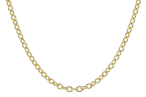 B328-25121: CABLE CHAIN (20IN, 1.3MM, 14KT, LOBSTER CLASP)