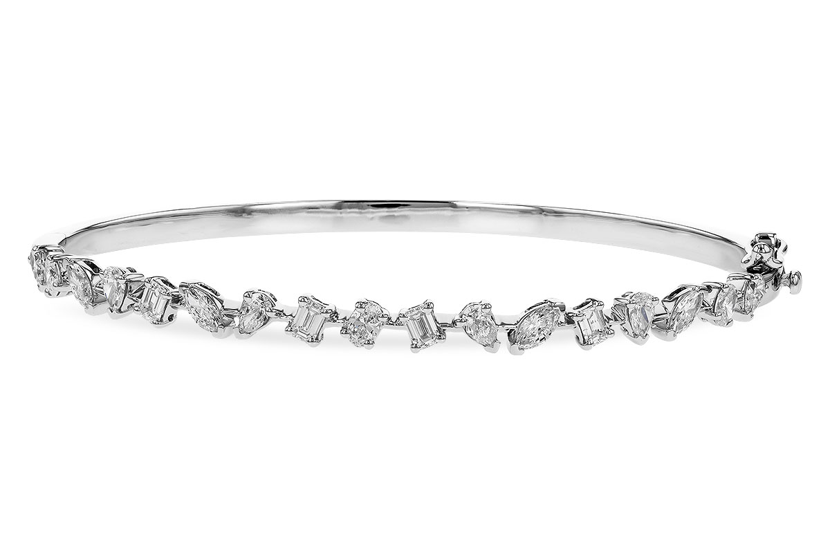 B328-26076: BANGLE 1.70 TW FANCY CUT DIAS