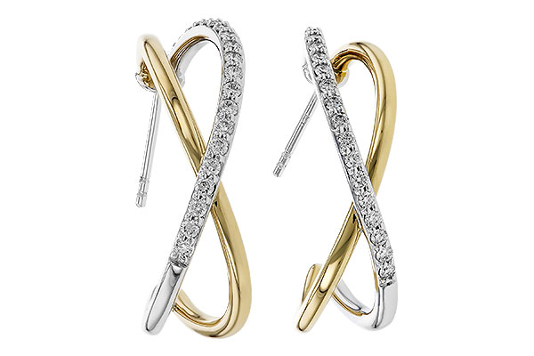 B329-11530: EARRINGS .50 TW