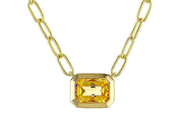 B329-15158: NECKLACE .86 CITRINE (18")