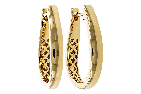 B329-15167: GOLD EARRINGS (22MM)