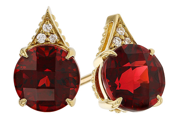 B329-16021: EARR 2.08 TW GARNET 2.10 TGW (6MM RD)