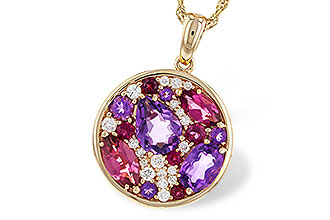 B329-16085: NECK 1.83 TW SEMI-PRECIOUS (P.TOUR, AMY) 2.00 TGW