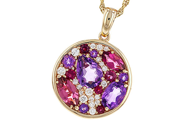 B329-16085: NECK 1.83 TW SEMI-PRECIOUS (P.TOUR, AMY) 2.00 TGW