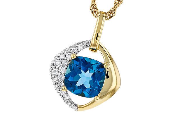 B330-00567: NECK 1.43 LONDON BLUE TOPAZ 1.62 TGW (7MM LBT)