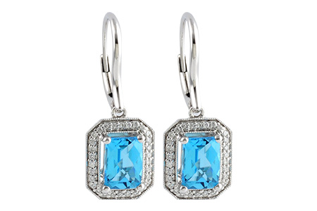 C241-85094: EARR 2.20 BLUE TOPAZ 2.36 TGW