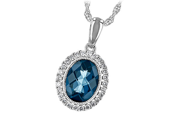 C243-65103: NECK 1.28 LONDON BLUE TOPAZ 1.41 TGW