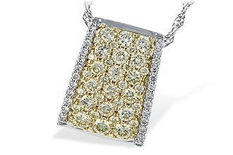 C243-66039: NECK .95 YELLOW DIAS 1.09 TW