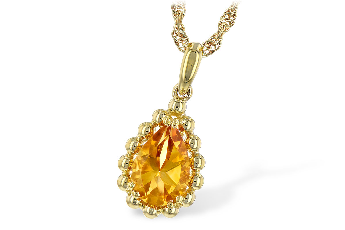 C243-67885: NECKLACE 1.06 CT CITRINE