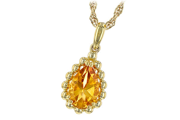 C243-67885: NECKLACE 1.06 CT CITRINE