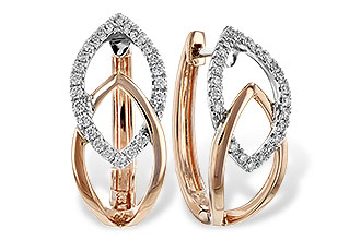 C243-71530: EARRING .25 TW (ROSE & WG)