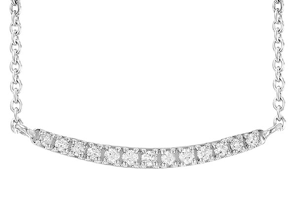 C244-60585: NECKLACE .10 TW (13 STONES)